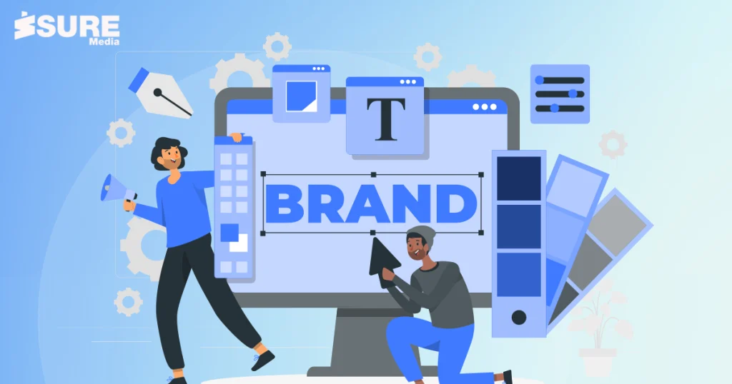 brand visibility vector image