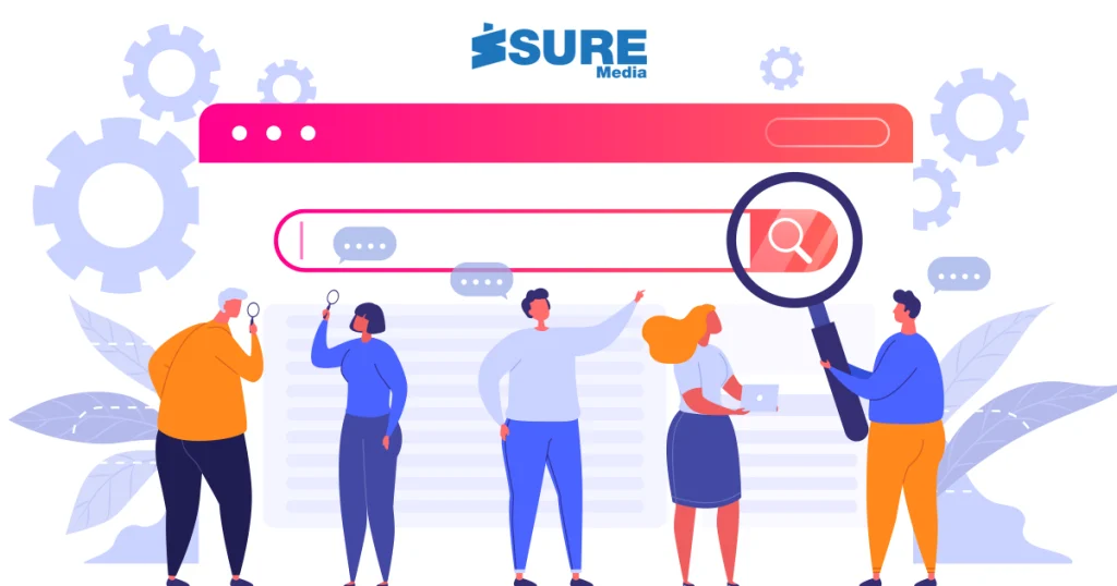 people fetching something up on search engines