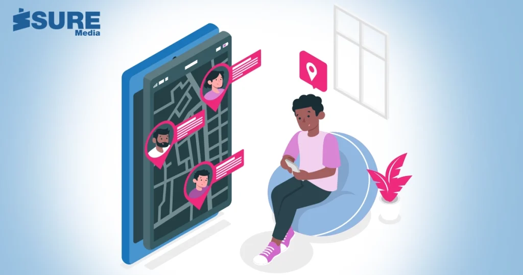 a person tracking user behavior using his device