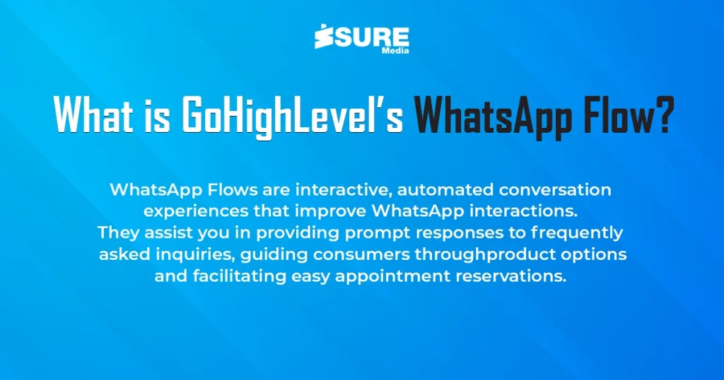 what is GoHighLevel’s WhatsApp flow explained