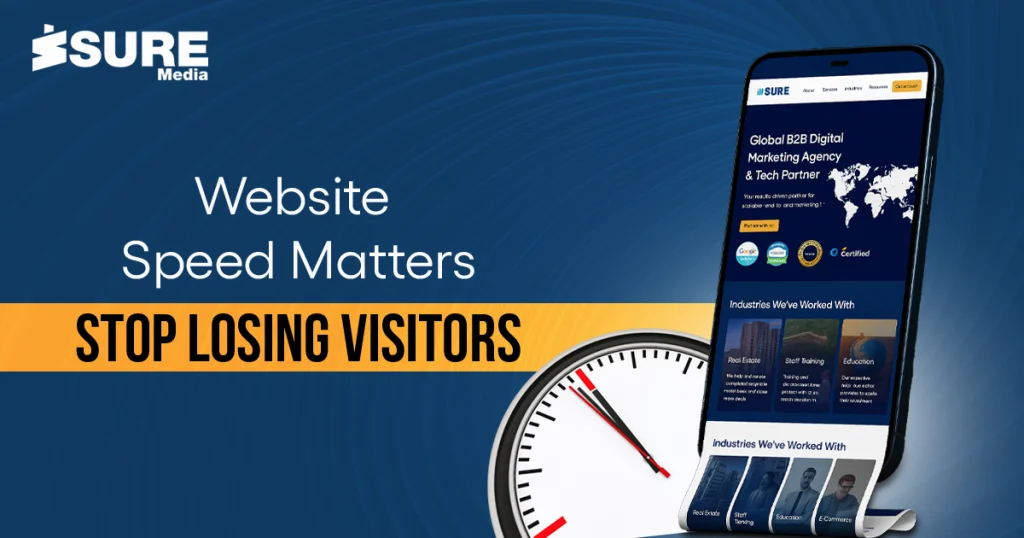 Websitse Speed Matters Stop Losing Visitors - Banner Image